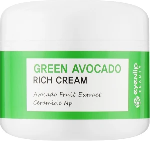Крем для лица с авокадо - Eyenlip Green Avocado Rich Cream, 50 мл