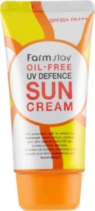 Солнцезащитный обезжиренный крем - FarmStay Oil-Free Uv Defence Sun, 70 мл