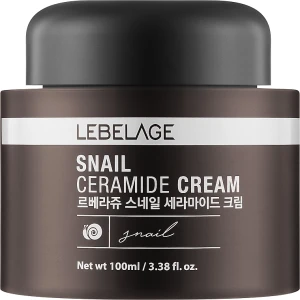 Крем для лица с муцином улитки и керамидами - Lebelage Snail Ceramide Cream, 100 мл
