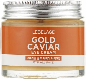 Омолоджувальний крем для шкіри навколо очей з золотом і екстрактом ікри - Lebelage Gold Caviar Eye Cream, 70 мл