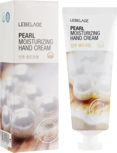 Освітлювальний крем для рук - Lebelage Pearl Moisturizing Hand Cream, 100 мл