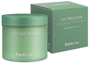 Заспокійливі тонер-диски для обличчя - FarmStay Tea Tree Biome Calming Toner Pad, 70 шт