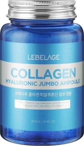 Сыворотка для лица с коллагеном, увлажняющая - Lebelage Collagen Hyaluronic Jumbo Ampoule, 250 мл