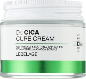 Крем для обличчя з центелою - Lebelage Dr. Cica Cure Cream, 70 мл