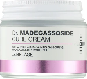 Заспокійливий крем проти зморшок для обличчя - Lebelage Dr. Madecassoside Cure Cream, 70 мл