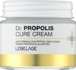 Крем для обличчя з прополісом - Lebelage Dr. Propolis Cure Cream, 70 мл