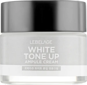 Ампульний крем для обличчя та шиї - Lebelage White Tone Up Ampule Cream, 70 мл
