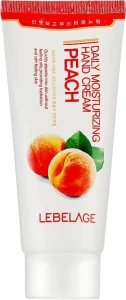 Увлажняющий крем для рук с экстрактом персика - Lebelage Daily Moisturizing Peach Cream, 100 мл