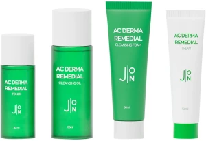 Набір мініатюр для догляду за проблемною шкірою - J:ON AC Derma Remedial Mini Set, 4 продукта
