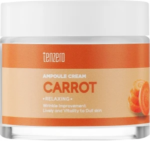 Ампульный крем для лица с морковью - Tenzero Relaxing Carrot Ampoule Cream, 70 г