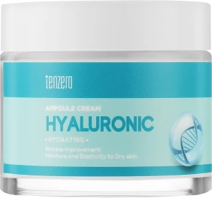 Ампульний крем для обличчя з гіалуроновою кислотою - Tenzero Hydrating Hyaluronic Acid Ampoule Cream, 70 г