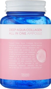 Ампульна сироватка для обличчя з колагеном - Tenzero Deep Aqua Collagen All In One Ampoule, 250 мл