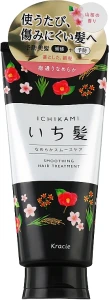 Разглаживающая маска для поврежденных волос с ароматом горной сакуры - Kracie Ichikami Smoothing Hair Treatment, 180 г