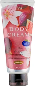 Крем для тіла "Лілія та інжир" - Kracie Aroma Resort Body Cream, 170 г