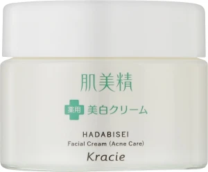 Крем для лица против акне с Коллагеном и Экстрактами трав - Kracie Hadabisei Acne Care Facial Cream, 50 г