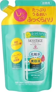 Зволожуючий лосьйон для обличчя подвійної дії - Kracie Moistage Essence Lotion, змінний блок, 200 мл