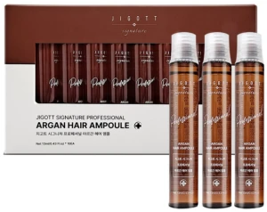 Ампула для волосся з аргановою олією - Jigott Signature Professional Argan Hair Ampoule, 13 мл, 1 шт