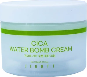 Зволожуючий крем для обличчя з екстрактом центелли - Jigott Cica Water Bomb Cream, 150 мл, 150 мл