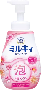 Увлажняющее мыло пенка для тела с цветочным ароматом - COW Milky Foam Gentle Soap, 600 мл