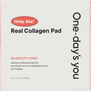 Тонер-диски для обличчя з колагеном - One-Day's You Help Me Real Collagen Pad, 20 шт