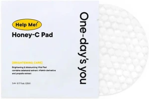 Тонер-диски для обличчя з прополісом та вітаміном С - One-Day's You One-Days You Help Me! Honey-C Pad, 20 шт