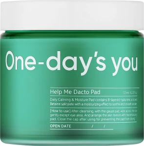 Тонер-диски для обличчя - One-Day's You Help Me Dacto Pad, 60 шт