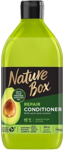 Бальзам для відновлення волосся і проти січених кінчиків з олією авокадо холодного віджиму - Nature Box Repair Vegan Conditioner With Cold Pressed Avocado Oil, 385 мл