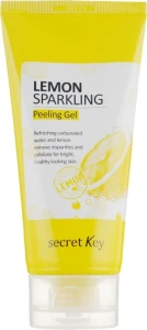 Лимонна пілінг-скатка для обличчя - Secret Key Lemon Sparkling Peeling Gel, 120 мл