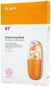 Осветляющая маска с витаминным комплексом - Dr. Jart V7 Brightening Mask, 30 г, 5 шт