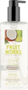 Мыло для рук "Кокос и лайм" - Grace Cole Fruit Works Coconut & Lime Hand Wash, 500 мл