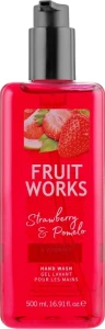 Мило для рук рідке "Полуниця та помело" - Grace Cole Fruit Works Hand Wash Strawberry & Pomelo, 500 мл