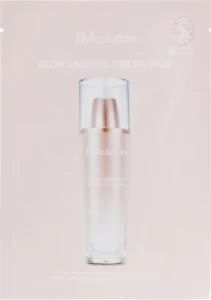 Тканевая маска для лица с жемчугом и розой - JMsolution Glow Luminous Aurora Mask, 30 мл, 1 шт