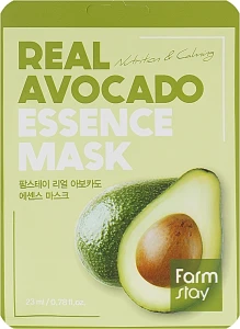 Тканевая маска для лица с экстрактом авокадо - FarmStay Real Avocado Essence Mask, 23 мл, 1 шт