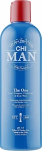 Мужской шампунь, кондиционер и гель для душа - CHI MAN Hair&Body 3 в 1, 355 мл