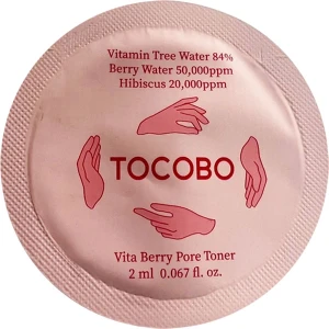 Тонер для звуження пор - TOCOBO Vita Berry Pore Toner, пробник, 1 мл