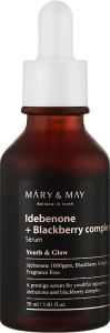 Сироватка антиоксидантна з ідебеноном та ожиновим комплексом - Mary & May Idebenone Blackberry Complex Serum, 30 мл