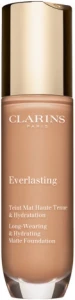 Тональна основа для обличчя - Clarins Everlasting Long-Wearing And Hydrating Matte Foundation, 112C Amber, 30 мл