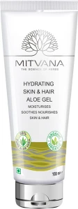Зволожуючий гель алое для шкіри та волосся - Mitvana Hydrating Skin & Hair Aloe Gel, 100 мл