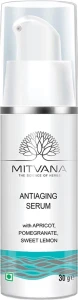 Омолоджуюча сироватка для обличчя з абрикосом, гранатом та лимоном - Mitvana Anti Ageing Serum with Apricot, Pomegranate, Sweet Lemon, 30 мл