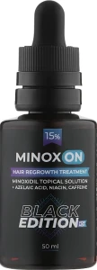 Лосьйон чоловічий для росту волосся 15% - MINOXON Hair Regrowth Treatment Minoxidil Topical Solution Black Edition 15%, 50 мл