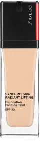Стойкий тональный крем - Shiseido Synchro Skin Radiant Lifting Foundation SPF 30, 220 Linen, 30 мл