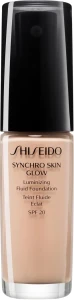 Тональная основа-флюид для лица - Shiseido Synchro Skin Glow Luminizing Fluid Foundation SPF 20, Rose 2, 30 мл