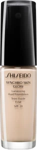 Тональна основа-флюїд для обличчя - Shiseido Synchro Skin Glow Luminizing Fluid Foundation SPF 20, Neutral 1, 30 мл