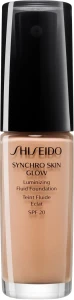 Тональна основа-флюїд для обличчя - Shiseido Synchro Skin Glow Luminizing Fluid Foundation SPF 20, Rose 4, 30 мл