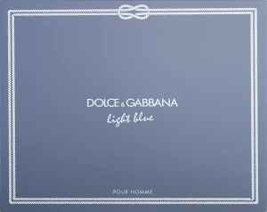 Набор - Dolce & Gabbana Light Blue Pour Homme, туалетная вода + гель для душа + бальзам после бритья