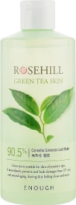 Заспокійливий тонер для обличчя, із зеленим чаєм - Enough Rosehill Green Tea Skin 90%, 300 мл