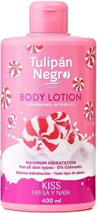 Лосьйон для тіла "Полуничний крем" - Tulipan Negro Strawberry & Cream Body Lotion, 400 мл