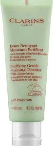 Очищуюча пінка для комбінованої та жирної шкіри - Clarins Purifying Gentle Foaming Cleanser With Alpine Herbs, 125 мл