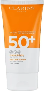 Сонцезахисний крем для тіла - Clarins Solaire Corps Hydratante Cream SPF 50+, 150 мл