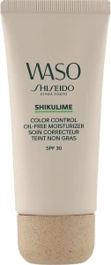 Нежирний зволожуючий крем - Shiseido Waso Shikulime Color Control Oil-Free Moisturizer SPF30, 50 мл